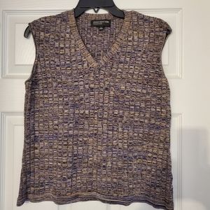 Jones New York Sleeveless V-Neck Sweater